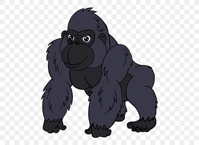 Gorilla Drawing Terk Cartoon, PNG, 678x600px, Gorilla, Animated Cartoon, Animation, Carnivoran, Cartoon Download Free