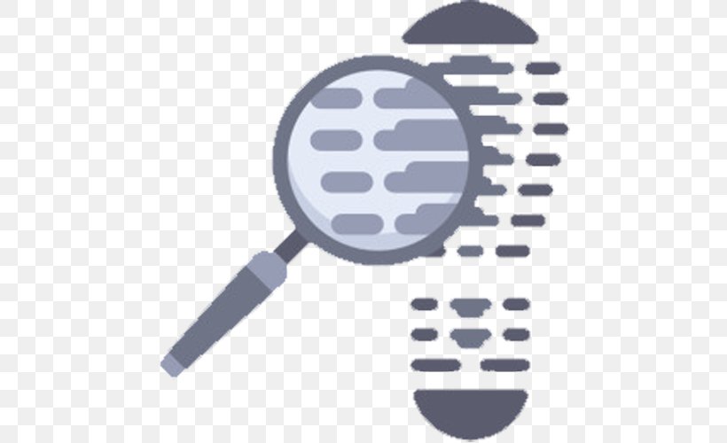Magnifying Glass Footprint Icon, PNG, 500x500px, Magnifying Glass, Brand, Foot, Footprint, Loupe Download Free