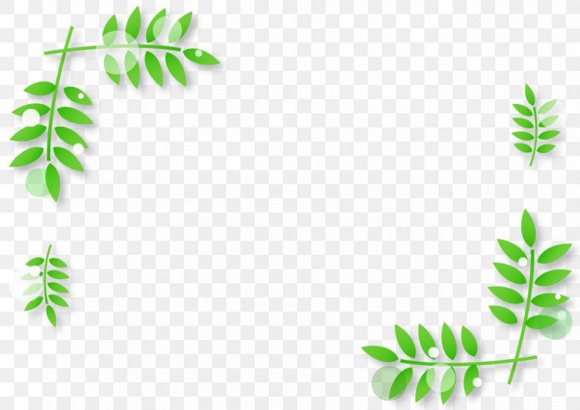 Spring Leaf Frame., PNG, 842x595px, Green, Book Illustration, Branch, Color, Flora Download Free