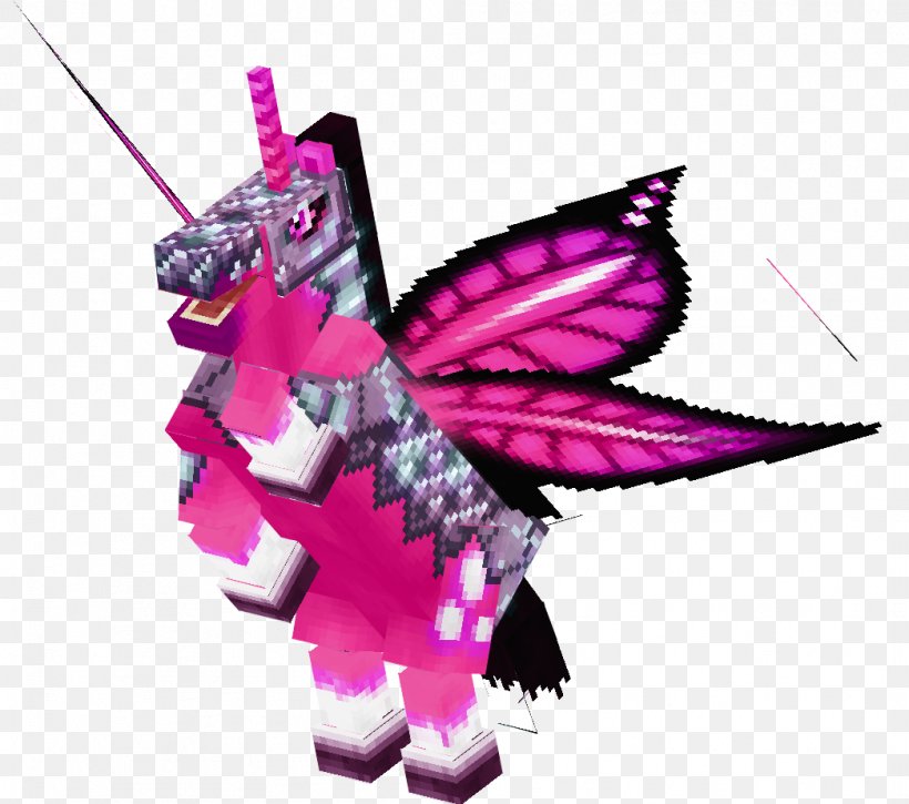 Butterfly Horse Minecraft Unicorn Legendary Creature, PNG, 1046x926px, Butterfly, Animal, Color, Fairy, Fictional Character Download Free