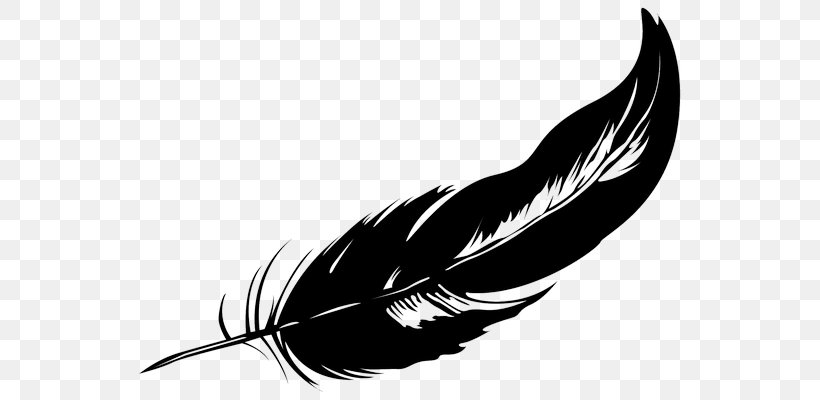 Feather Beak Pen Font, PNG, 645x400px, Feather, Beak, Bird, Black And White, Monochrome Download Free