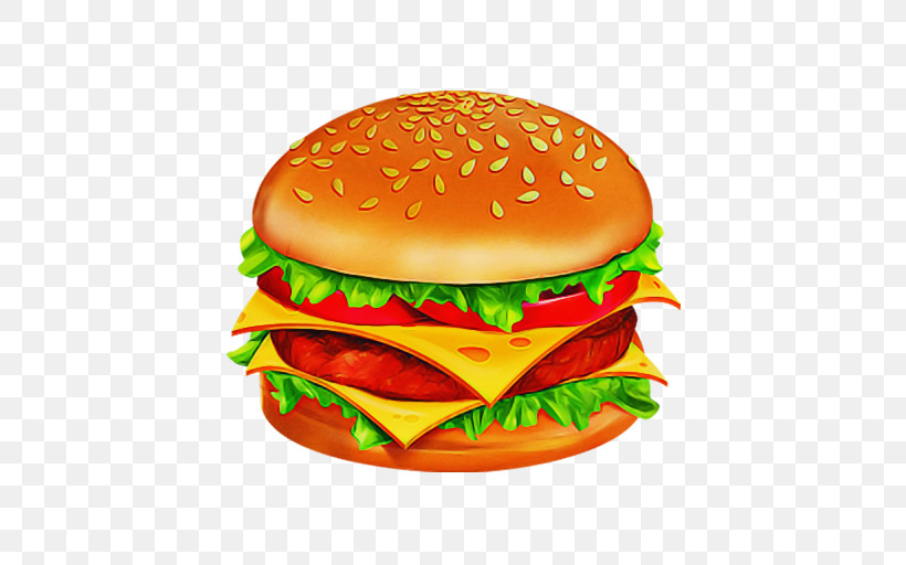 Hamburger, PNG, 512x512px, Hamburger, American Cheese, American Food, Baked Goods, Big Mac Download Free