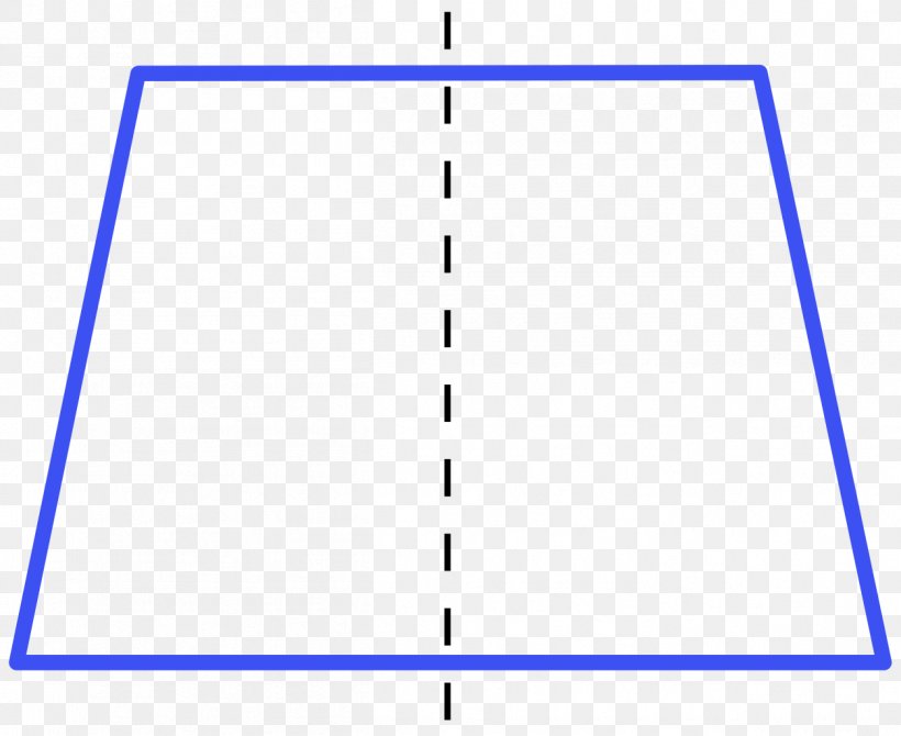 Isosceles Trapezoid Quadrilateral Geometry Parallel, PNG, 1253x1024px, Trapezoid, Antiparallelogram, Area, Blue, Diagram Download Free