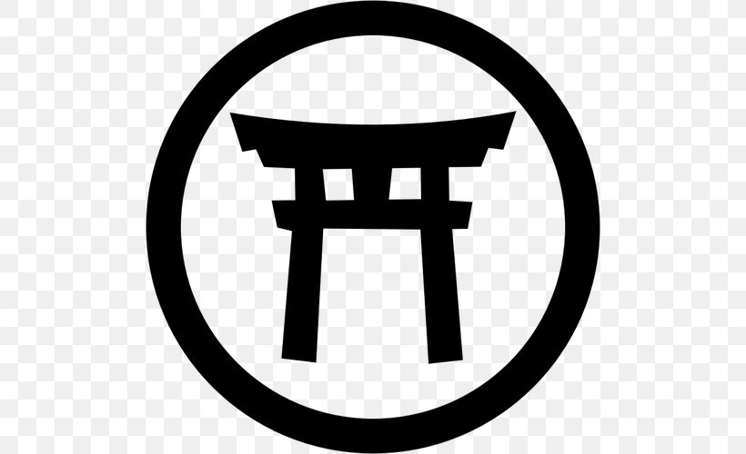 Japan Shinto Shrine Torii Symbol, PNG, 500x500px, Japan, Area, Black And White, Brand, Buddhism Download Free