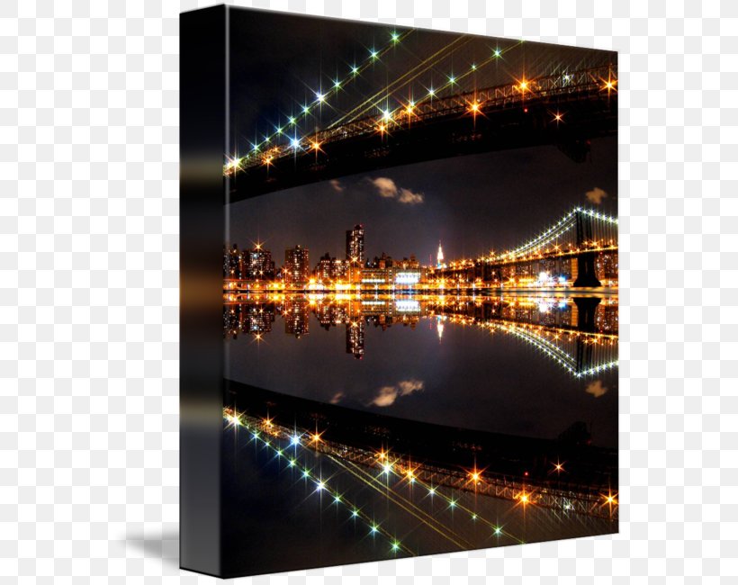 Michelle T. Light, SLP Gallery Wrap Lighting Canvas Night, PNG, 570x650px, Gallery Wrap, Art, Bridge, Brooklyn, Canvas Download Free