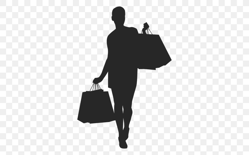 Shopping Silhouette Bag, PNG, 512x512px, Shopping, Bag, Black, Black And White, Brand Download Free