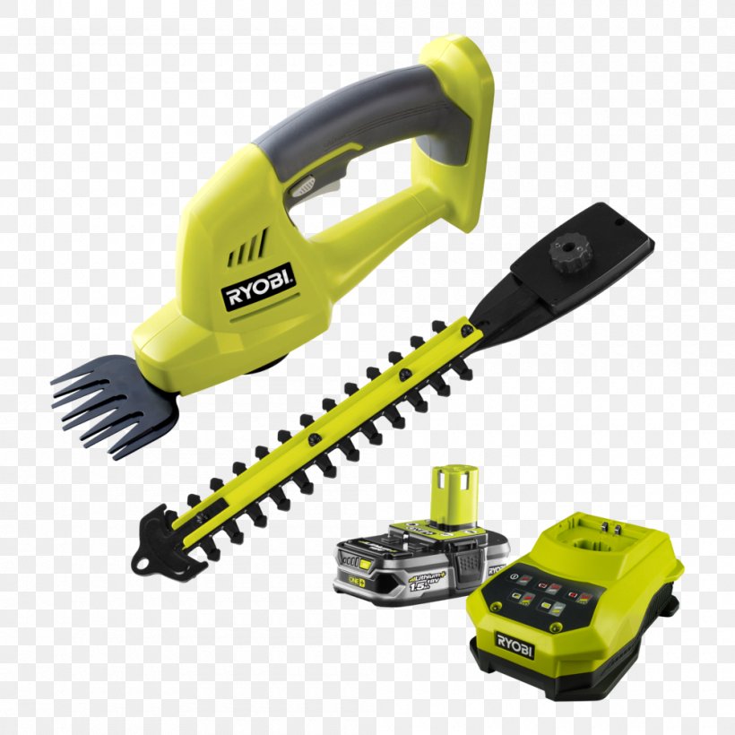 String Trimmer Hedge Trimmer W/o Battery 18 V Ryobi One+ Cordless Tool, PNG, 1000x1000px, String Trimmer, Automotive Exterior, Cordless, Garden, Garden Tool Download Free
