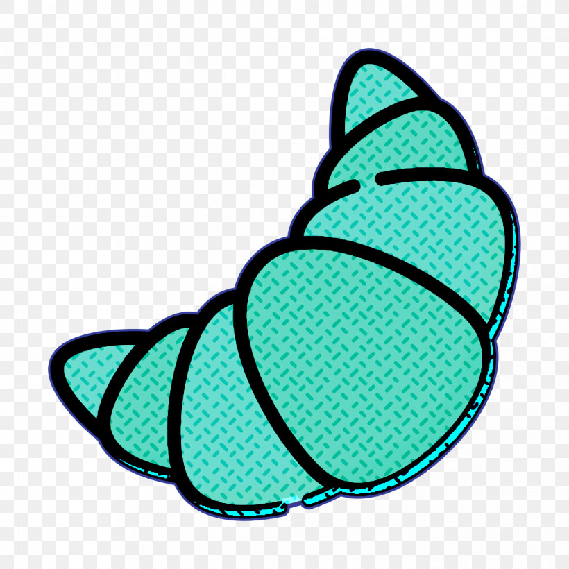 Desserts And Candies Icon Croissant Icon, PNG, 1244x1244px, Desserts And Candies Icon, Aqua, Croissant Icon, Line, Teal Download Free
