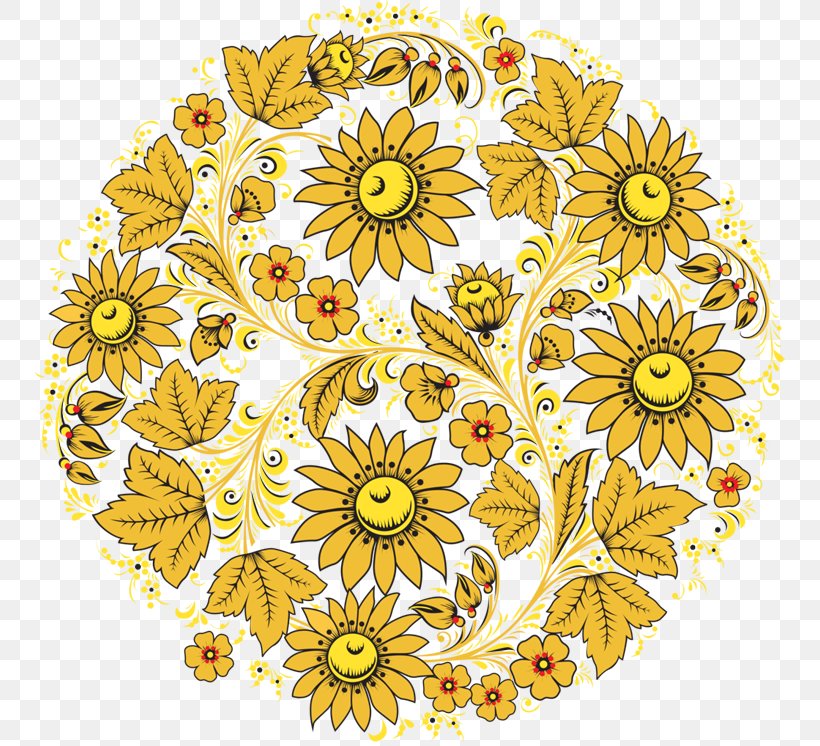 Ornament Illustration Khokhloma Image, PNG, 750x746px, Ornament, Area, Art, Chrysanths, Cut Flowers Download Free