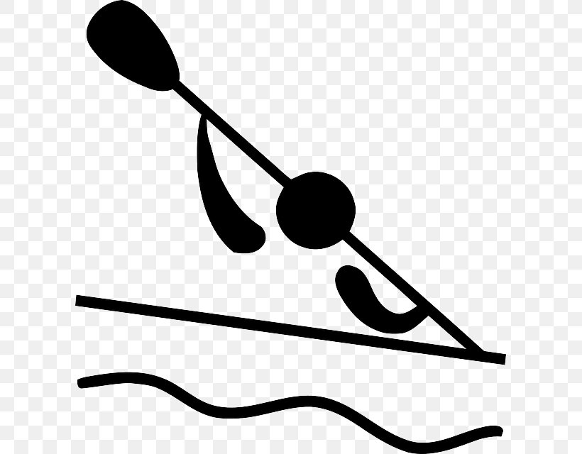 Pictogram Canoe Slalom Canoeing And Kayaking At The Summer Olympics Clip Art, PNG, 607x640px, Pictogram, Artwork, Black, Black And White, Canoe Download Free