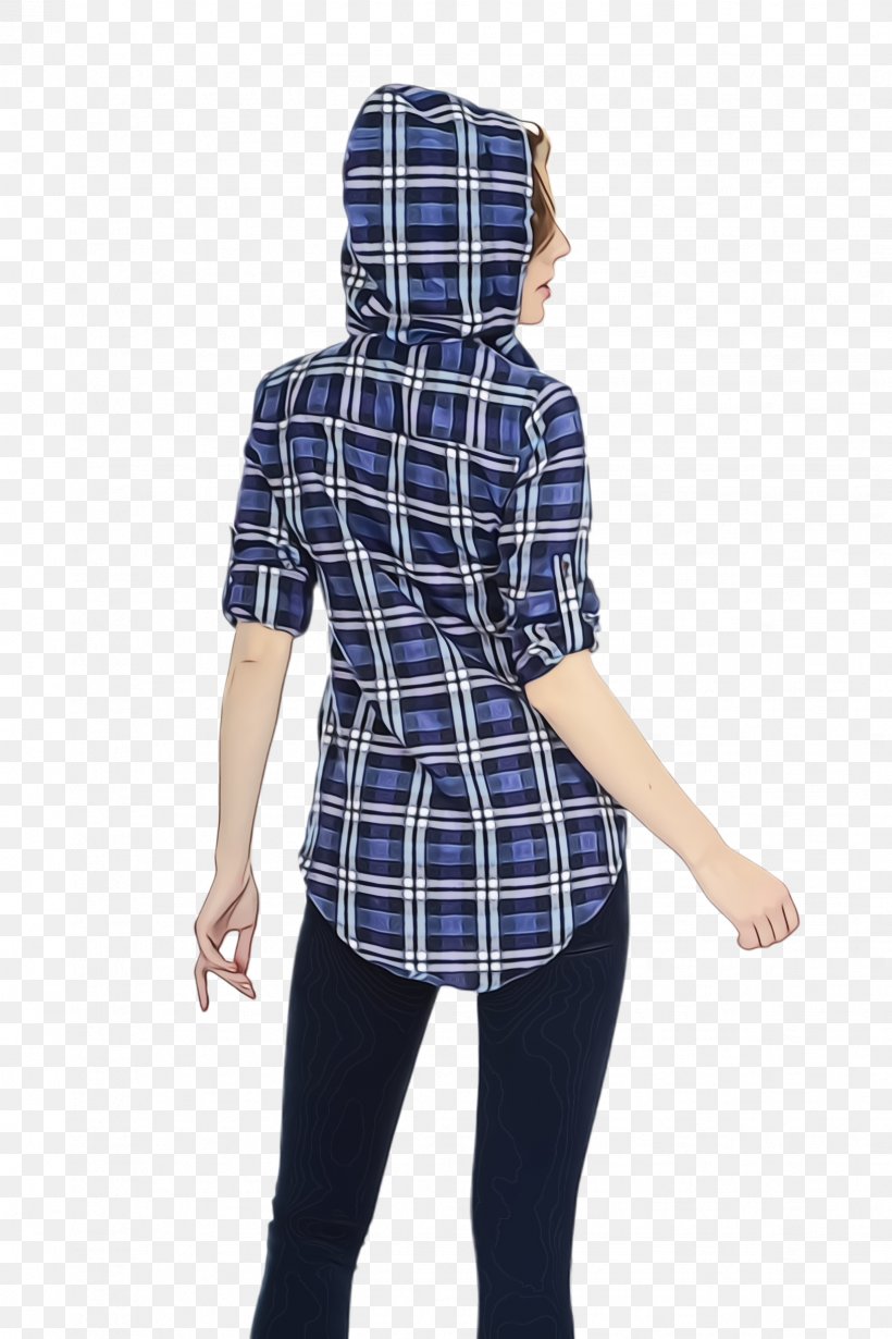Plaid Clothing Pattern Tartan Sleeve, PNG, 1632x2448px, Watercolor, Blue, Clothing, Hood, Outerwear Download Free