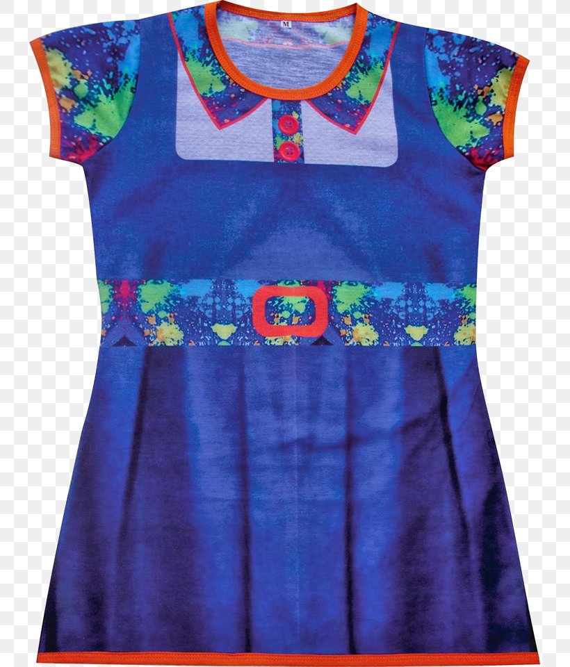 T-shirt Sleeveless Shirt Dress Outerwear, PNG, 735x960px, Tshirt, Blue, Clothing, Cobalt Blue, Day Dress Download Free
