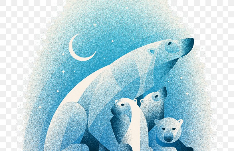 Polar Bear DKNG Studios Poster Illustration, PNG, 800x531px, Watercolor, Cartoon, Flower, Frame, Heart Download Free