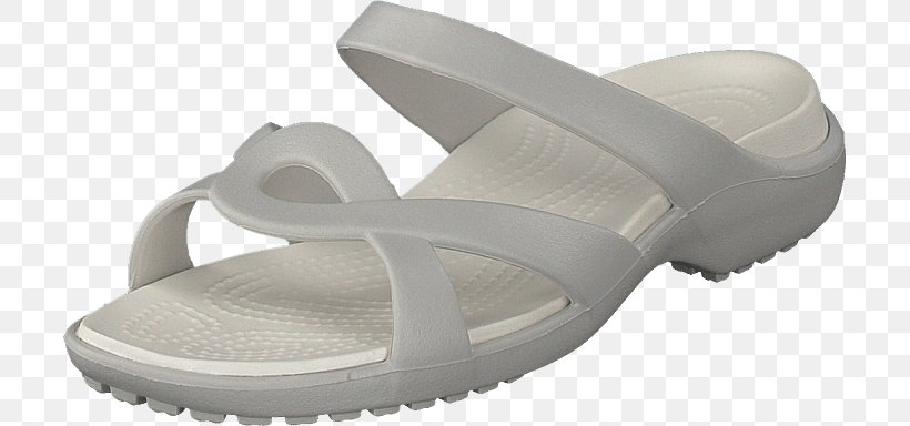 Slipper White Sandal Shoe Flip-flops, PNG, 705x384px, Slipper, Crocs, Flipflops, Footwear, Grey Download Free