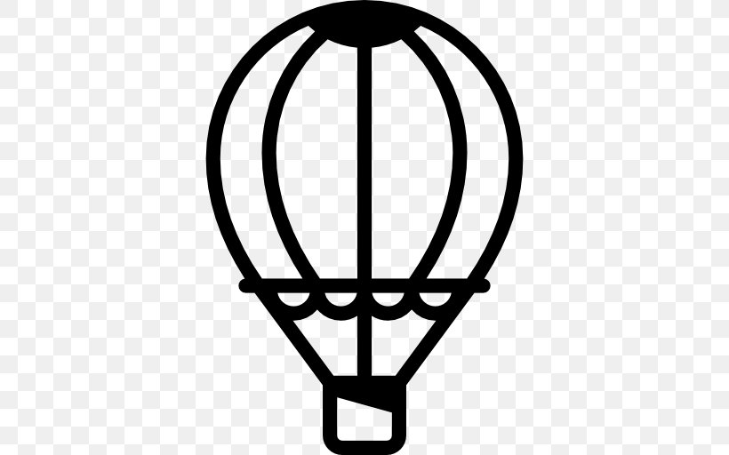 Flight Balloon Clip Art, PNG, 512x512px, Flight, Aerostat, Aviation, Balloon, Black And White Download Free