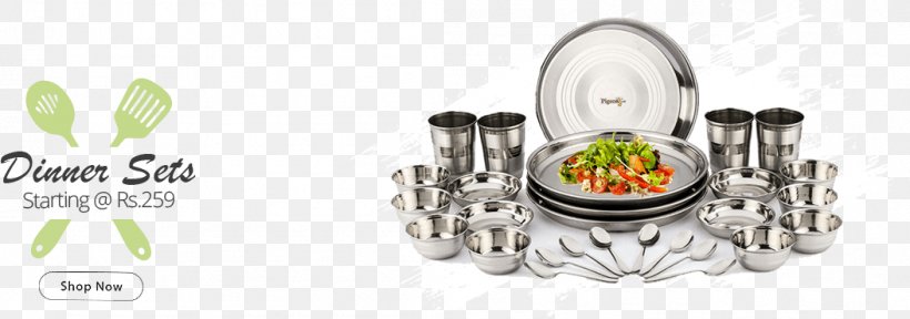 Tableware Stainless Steel Cookware Silver, PNG, 1053x371px, Tableware, Body Jewelry, Brand, Coating, Cookware Download Free