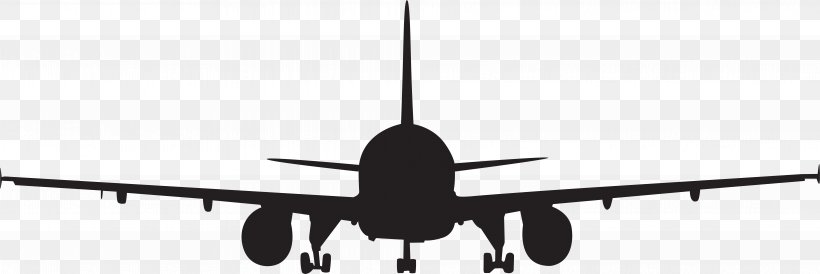 Airplane Silhouette, PNG, 7889x2641px, Airplane, Aerospace Engineering, Aircraft, Aviation, Drawing Download Free