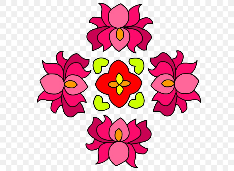 Rangoli Flower Diwali Clip Art, PNG, 600x600px, Rangoli, Alpana, Art, Artwork, Cut Flowers Download Free