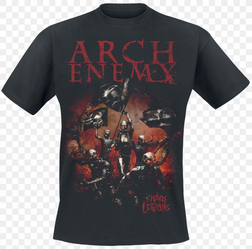 T-shirt Arch Enemy Khaos Legions Merchandising Death Metal, PNG, 1200x1189px, Watercolor, Cartoon, Flower, Frame, Heart Download Free