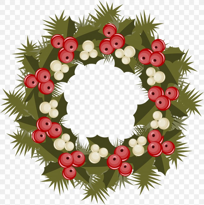 Kissing Bough Christmas Ornament Wreath, PNG, 3713x3731px, Kissing Bough, Berry, Christmas, Christmas Decoration, Christmas Ornament Download Free