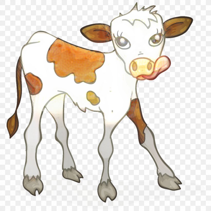 Calf Dairy Cattle Clip Art, PNG, 1024x1024px, Calf, Animal Figure, Beef Cattle, Bovine, Cartoon Download Free