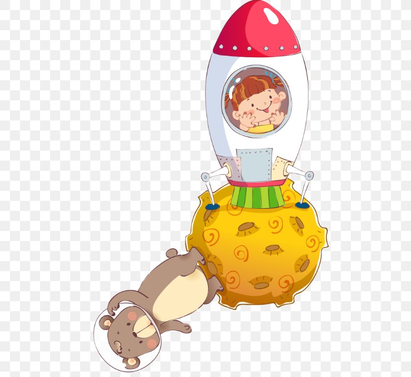 Cartoon Rocket Outer Space, PNG, 522x751px, Cartoon, Animation, Food, Outer Space, Rocket Download Free