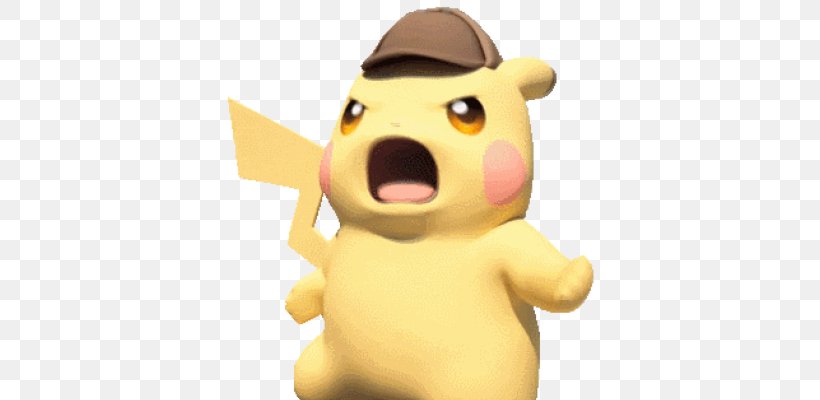 Detective Pikachu Imgur Gfycat, PNG, 400x400px, Detective Pikachu, Animated Film, Blog, Carnivoran, Dog Like Mammal Download Free