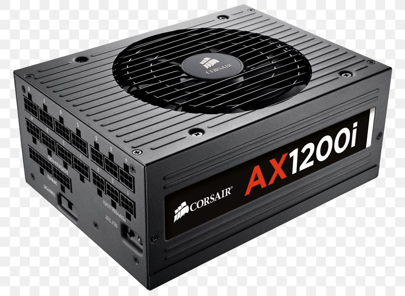 Power Supply Unit 80 Plus Corsair Components Power Converters Corsair AX1200i, PNG, 800x600px, 80 Plus, Power Supply Unit, Amd Crossfirex, Atx, Computer Download Free
