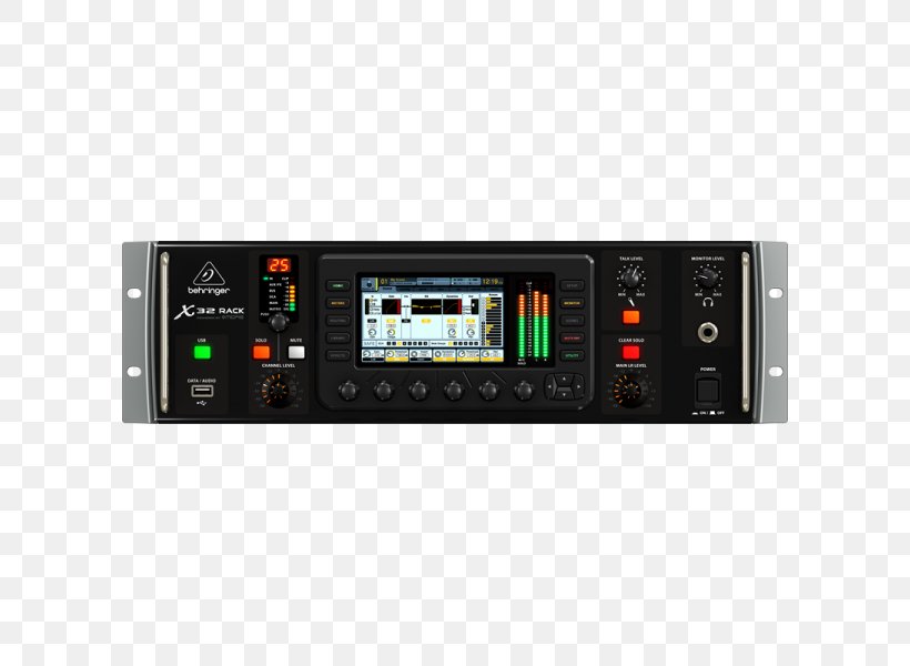 Behringer X32 Rack Digital Mixing Console Audio Mixers 19-inch Rack, PNG, 600x600px, Watercolor, Cartoon, Flower, Frame, Heart Download Free