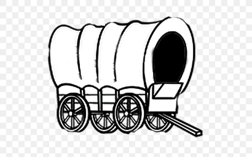 Covered Wagon Line Art Cart Clip Art, PNG, 512x512px, Covered Wagon, Area, Black And White, Blog, Cart Download Free