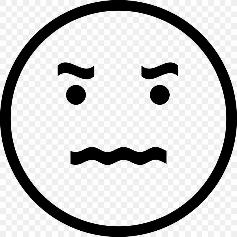 Smiley Emoticon Face Sadness Clip Art, PNG, 2298x2298px, Smiley, Annoyance, Black, Black And White, Coloring Book Download Free