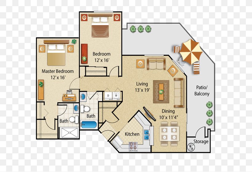 The Place At Fountains At Sun City Apartments Floor Plan Phoenix Fountain View Village, PNG, 627x561px, Floor Plan, Area, Arizona, Elevation, Floor Download Free