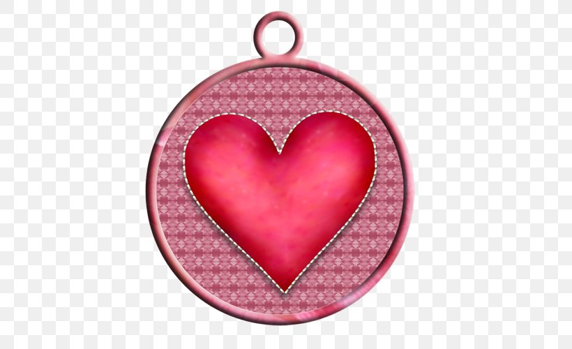 Christmas Ornament Pink M Locket RTV Pink, PNG, 500x500px, Christmas Ornament, Christmas, Heart, Locket, Magenta Download Free