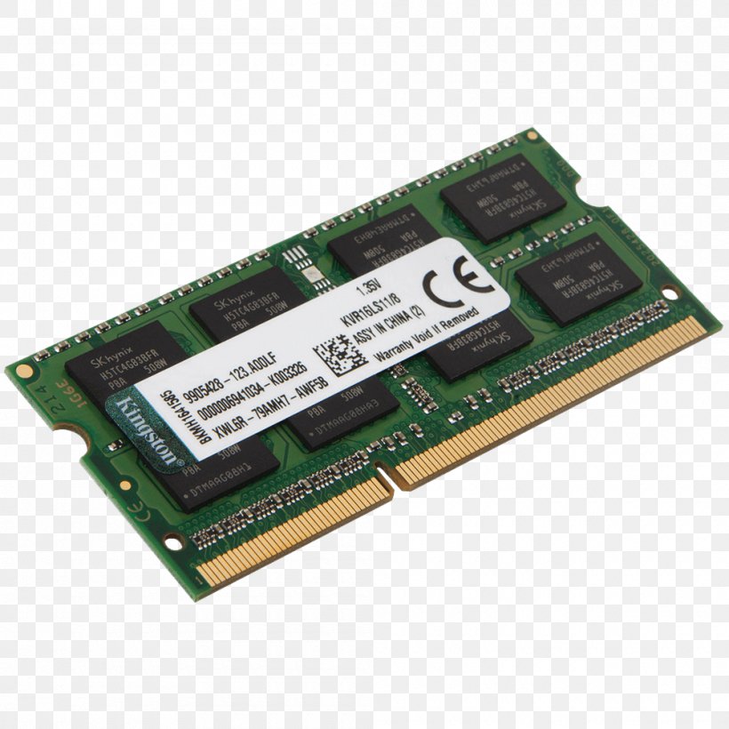 Laptop SO-DIMM DDR3 SDRAM DDR3L SDRAM Kingston Technology, PNG, 1000x1000px, Laptop, Circuit Component, Computer Component, Computer Data Storage, Data Storage Device Download Free