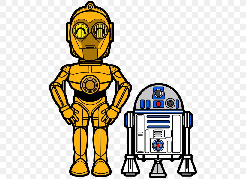 C-3PO R2-D2 Star Wars Leia Organa Luke Skywalker, PNG, 500x598px, Star Wars, Area, Artwork, Chewbacca, Drawing Download Free