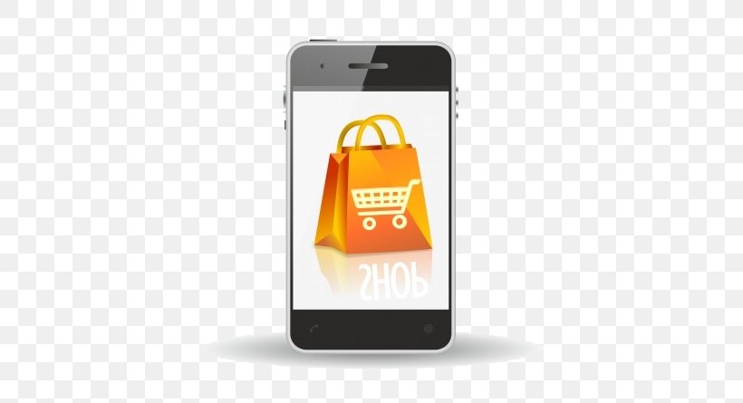 Smartphone Shopping Bags & Trolleys Mobile Commerce Shopping Cart, PNG, 683x445px, Smartphone, Bag, Brand, Communication Device, Ecommerce Download Free