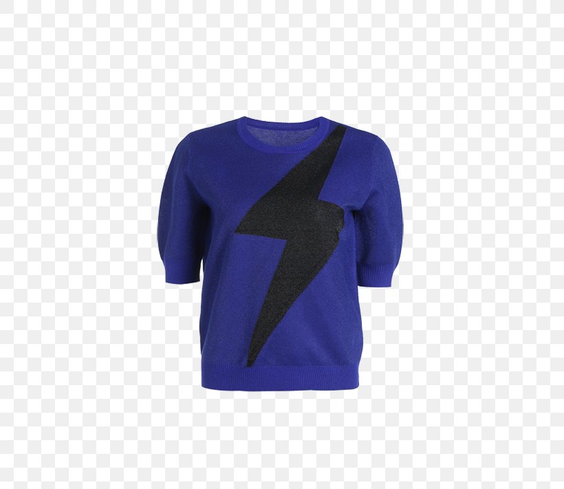 T-shirt Shoulder Sweater Sleeve Outerwear, PNG, 400x711px, Tshirt, Active Shirt, Blue, Cobalt Blue, Electric Blue Download Free