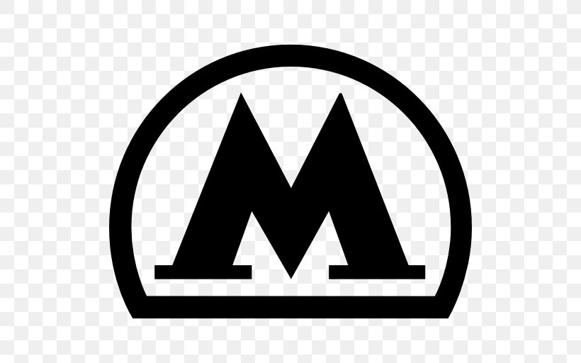 Moscow Metro Rapid Transit Logo, PNG, 512x512px, Moscow Metro, Amsterdam Metro, Area, Black, Black And White Download Free