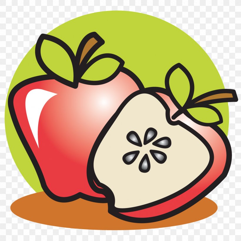 Apple Food Clip Art, PNG, 1200x1200px, Apple, Artwork, Cartoon, Flower, Flowering Plant Download Free
