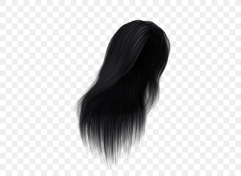 Black Hair Hair Coloring Long Hair Wig, PNG, 600x600px, Black Hair, Black, Black M, Brush, Hair Download Free