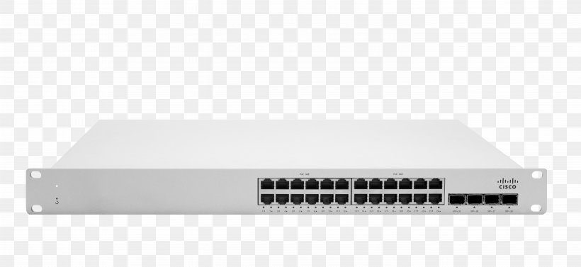 Cisco Meraki Power Over Ethernet Gigabit Ethernet Stackable Switch Network Switch, PNG, 5739x2640px, 10 Gigabit Ethernet, Cisco Meraki, Cisco Discovery Protocol, Cloud Computing, Computer Accessory Download Free