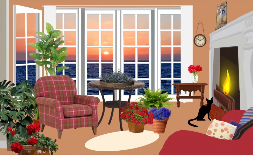Living Room Interior Design Services Clip Art, PNG, 2400x1470px, Living Room, Apartment, Balcony, Bedroom, Couch Download Free