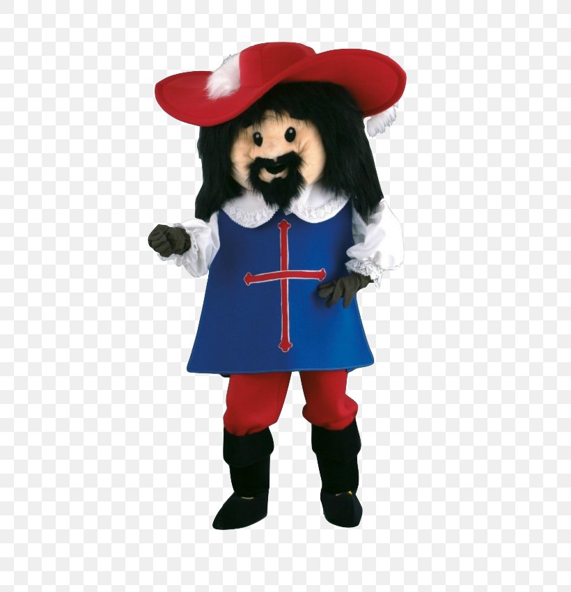 Mascot Costume Musketeer Disguise Plush, PNG, 600x850px, Mascot, Black, Costume, Disguise, Dressup Download Free