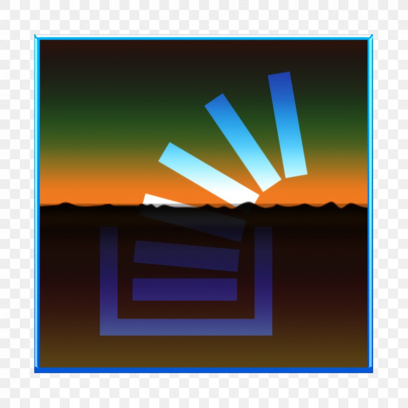 Overflow Icon, PNG, 1234x1234px, Overflow Icon, Blue, Orange, Photographic Paper, Rectangle Download Free