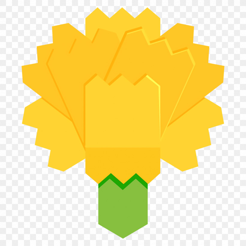 Carnation Flower, PNG, 1200x1200px, Carnation, Flower, Leaf, Plant, Yellow Download Free