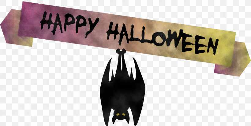 Happy Halloween Banner, PNG, 3000x1518px, Happy Halloween Banner, Meter, Purple Download Free