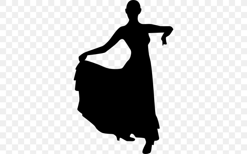 Silhouette Flamenco Dancer Ballet, PNG, 512x512px, Silhouette, Artwork, Ballet, Ballet Dancer, Black And White Download Free
