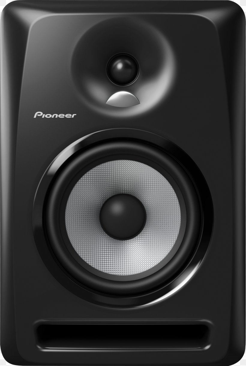 Studio Monitor Loudspeaker Pioneer DJ Computer Monitors Disc Jockey, PNG, 1340x1998px, Studio Monitor, Audio, Audio Equipment, Black And White, Car Subwoofer Download Free