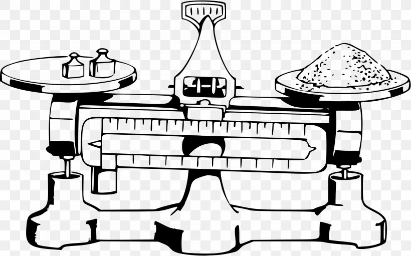 Measuring Scales Balans Clip Art, PNG, 2400x1498px, Measuring Scales, Analytical Balance, Artwork, Balans, Black And White Download Free