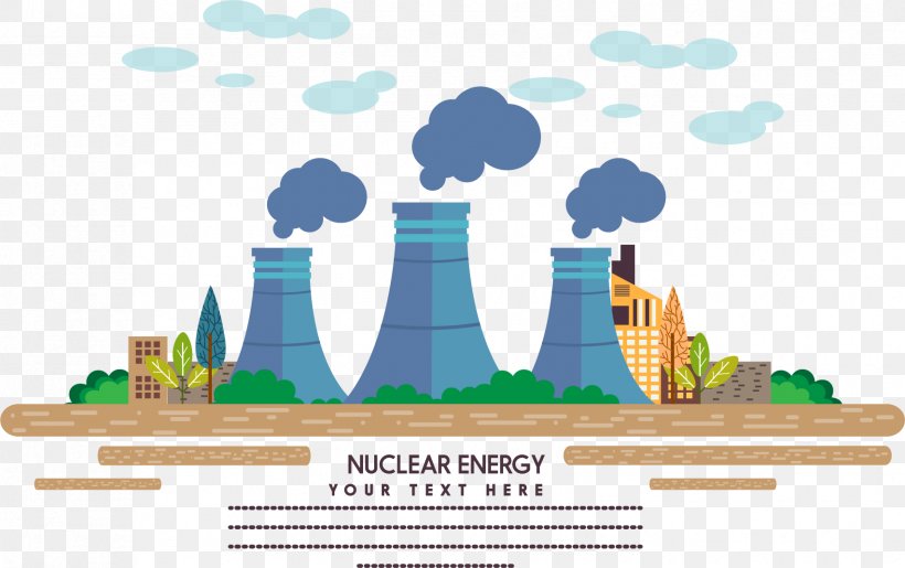 Nuclear Power Power Station Factory Industry, PNG, 1705x1072px, Nuclear Power, Atomic Nucleus, Brand, Building, Concept Art Download Free